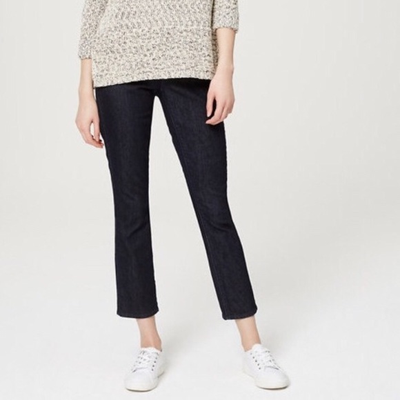 loft curvy kick crop